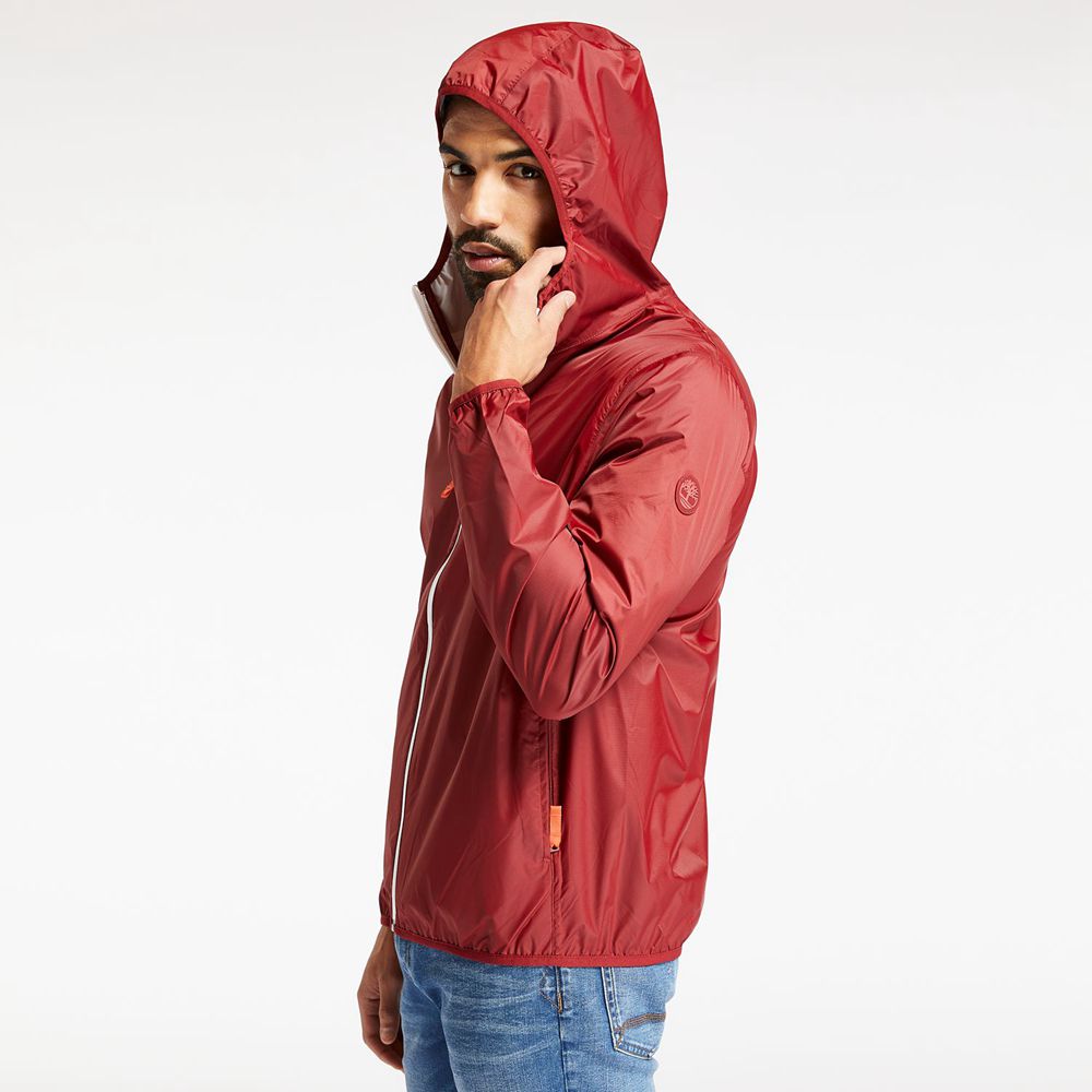 Chaquetas Timberland Hombre Mt. Franklin Waterproof Packable Shell Rojas - Chile ITV-724519